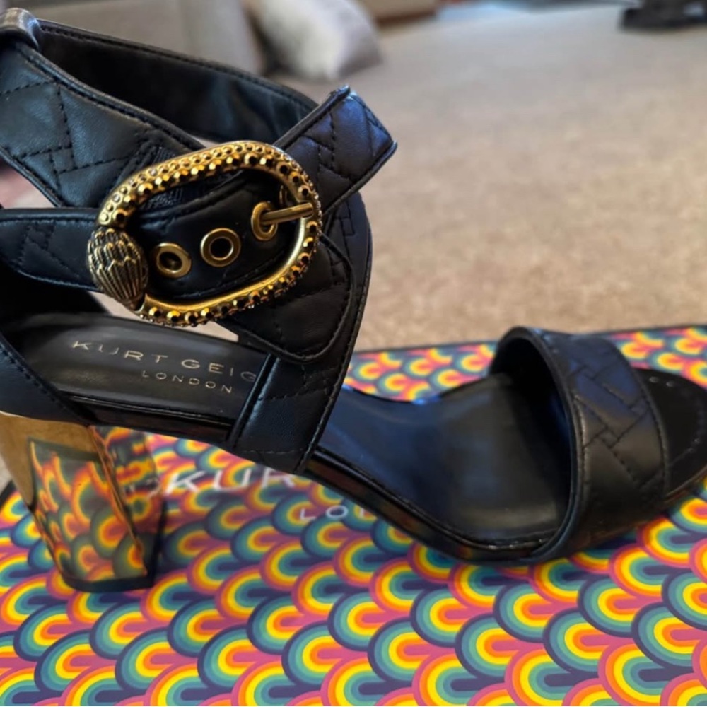 Kurt Geiger London Black Heeled Sandals